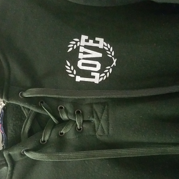 Love nation sweater - dark green - - Picture 4 of 12